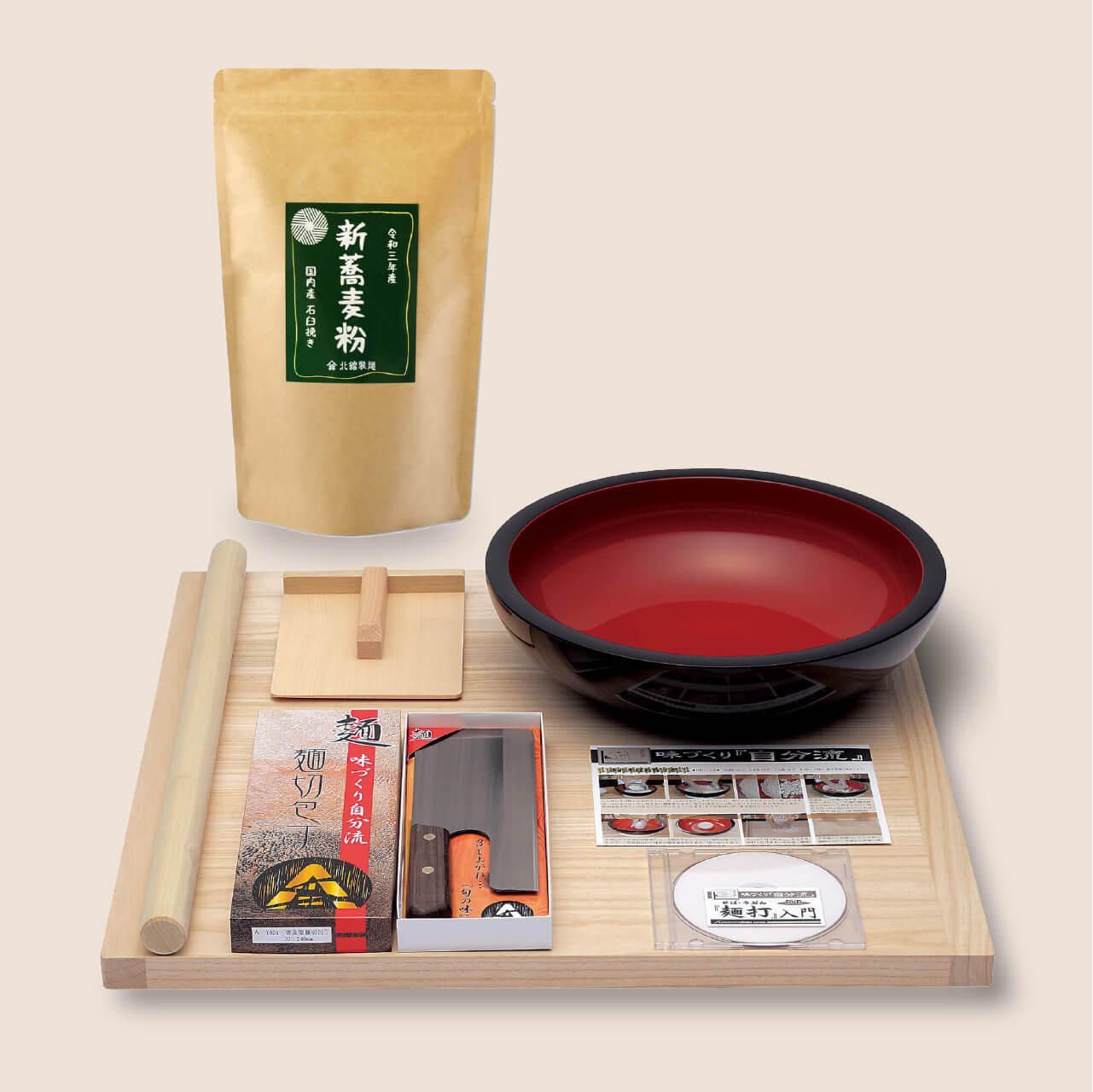 普及型麺打セット そば・うどん麺打入門DVD付 A-1200 | kensysgas.com